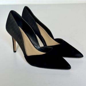 Vince Camuto Black Pointed Toe Heels Sz 8M Euro Sz 38